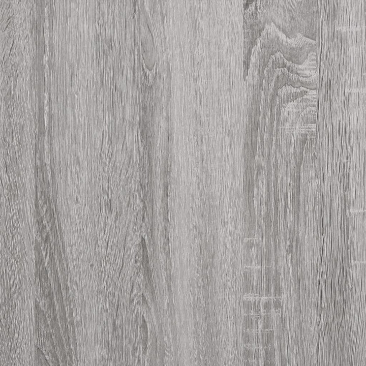 bogreol 100x33x145,5 cm 4 hylder konstrueret træ grå sonoma-eg