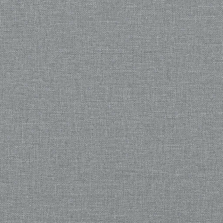 bænk med ryglæn 120x62x75,5 cm stof lysegrå