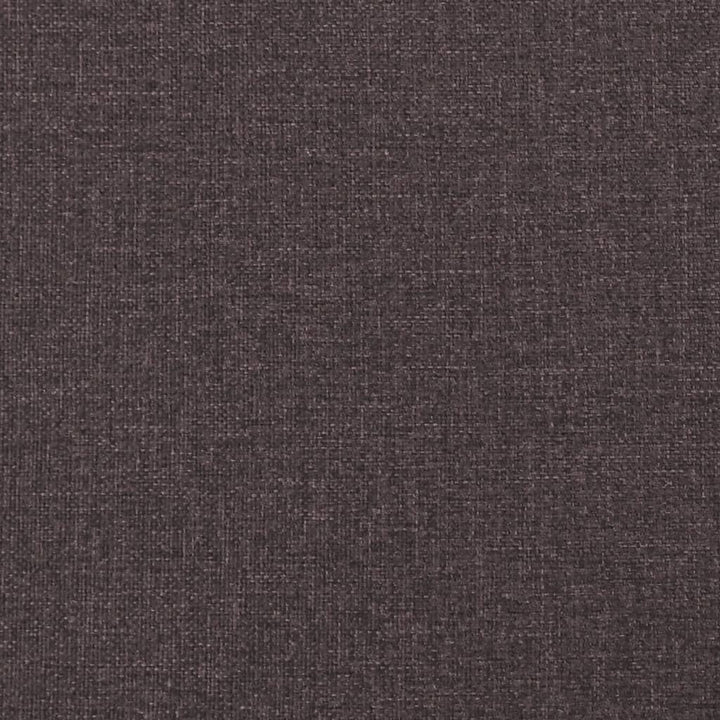 bænk med ryglæn 120x62x75,5 cm stof mørkebrun