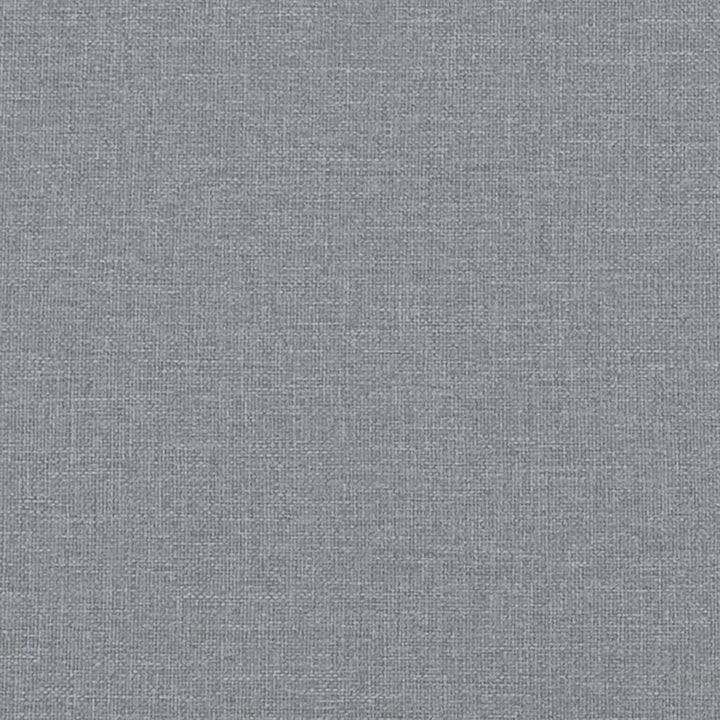 bænk med hynder 113x64,5x75,5 cm stof lysegrå