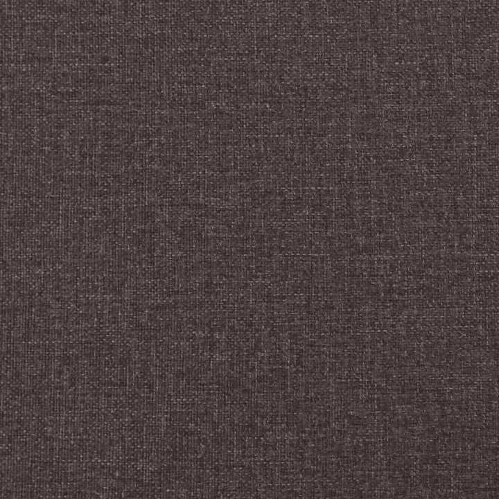 bænk med hynder 113x64,5x75,5 cm stof mørkebrun