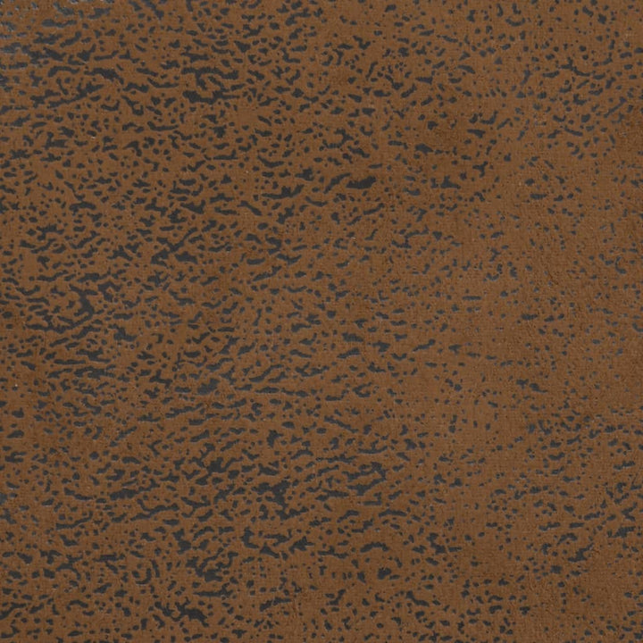 bænk med ryglæn 113x64,5x75,5 cm imiteret ruskind brun