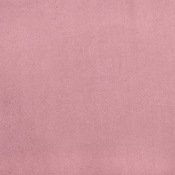 bænk med hynder 120,5x65x75 cm velour lyserød