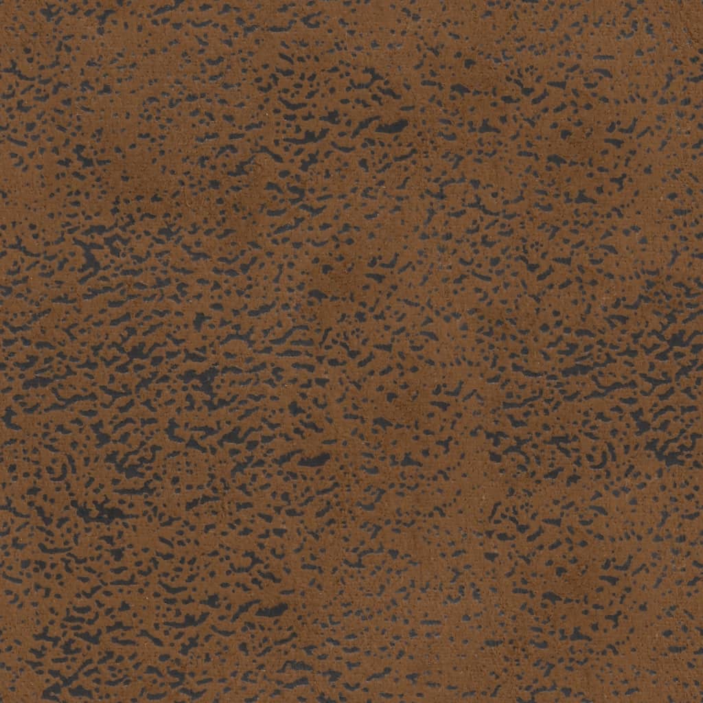 bænk med hynder brun 120,5x65x75 cm kunstlæder