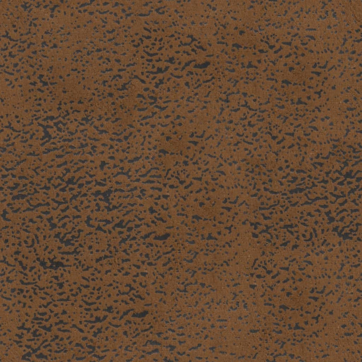 bænk med hynder brun 120,5x65x75 cm kunstlæder