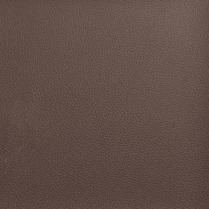 bænk med ryglæn 112x65,5x75 cm kunstlæder brun