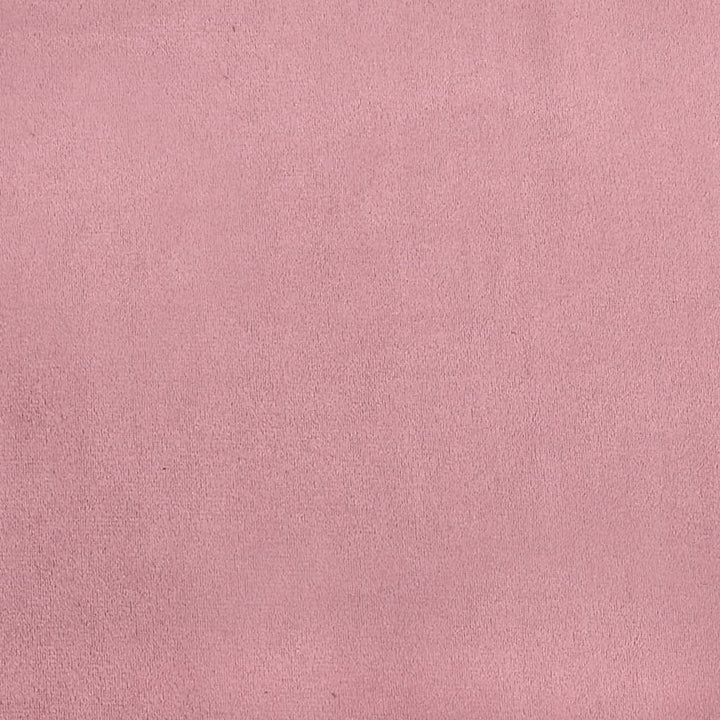 bænk med ryglæn 119,5x64,5x75 cm velour lyserød