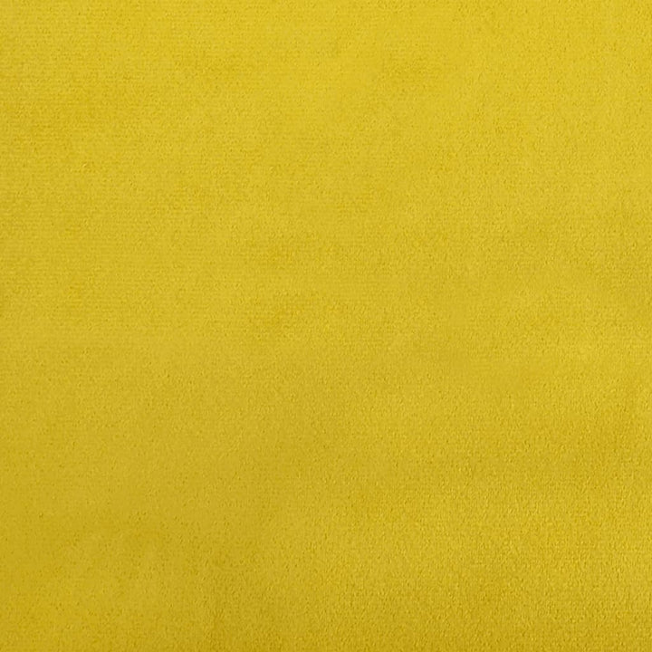 bænk med ryglæn 119,5x64,5x75 cm velour gul