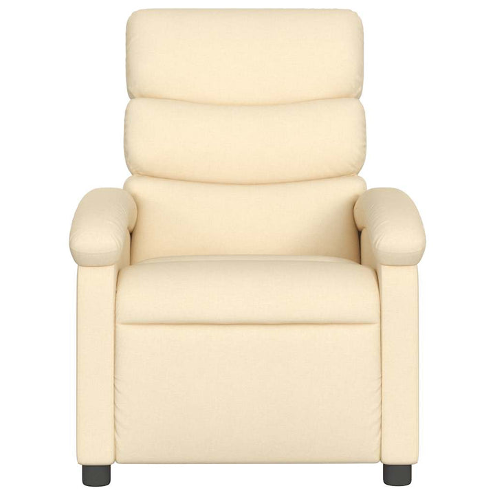 massagestol stof cremefarvet