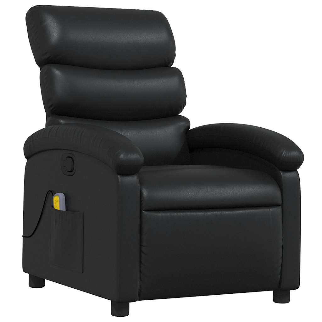 massagestol kunstlæder sort