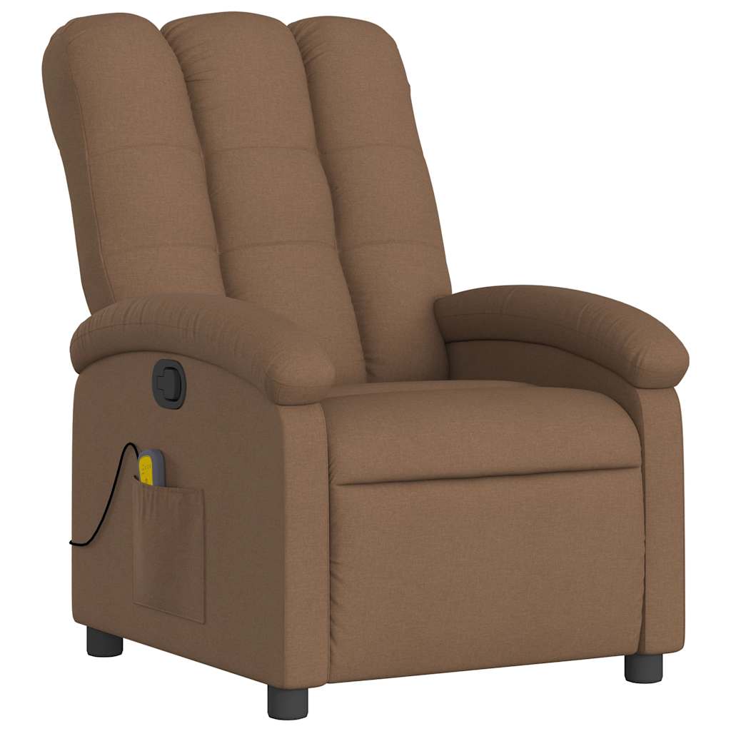 massagestol stof brun