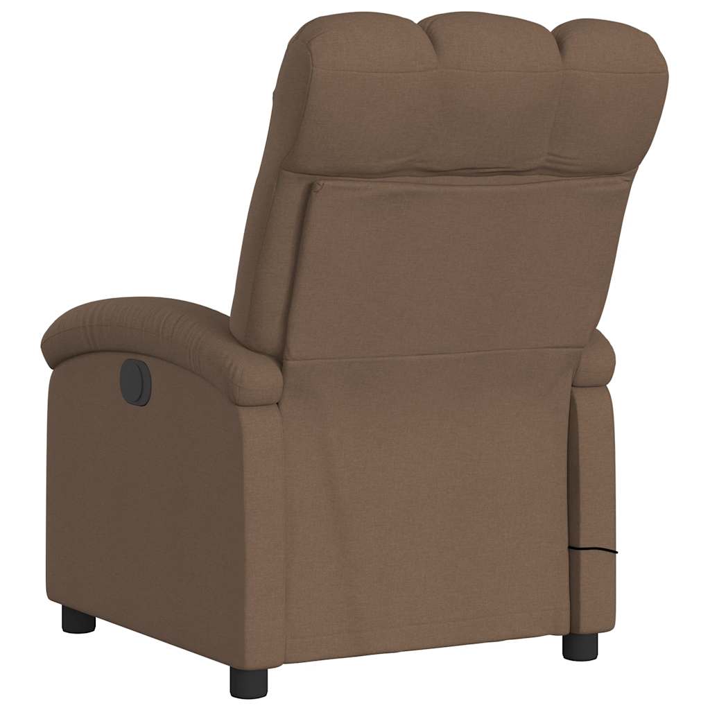 massagestol stof brun
