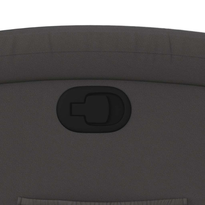 lænestol ægte læder grå