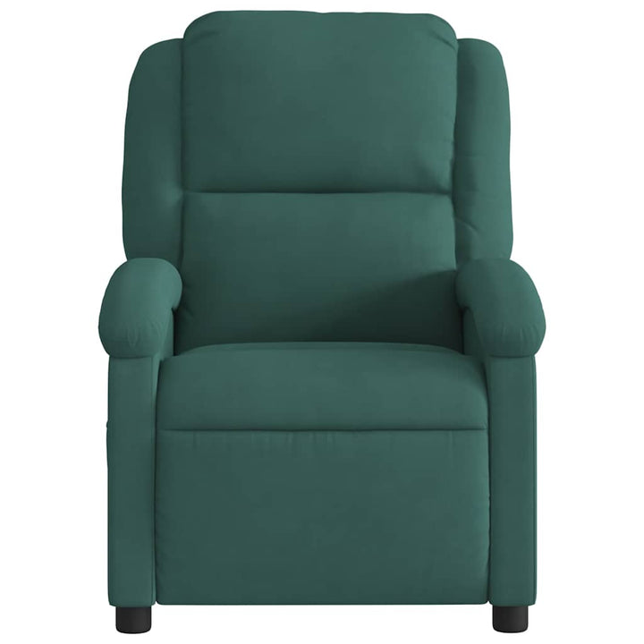 massagestol velour mørkegrøn