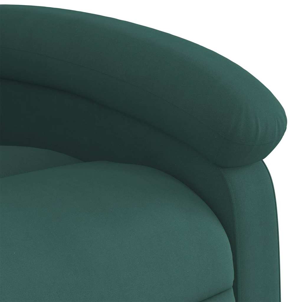 massagestol velour mørkegrøn