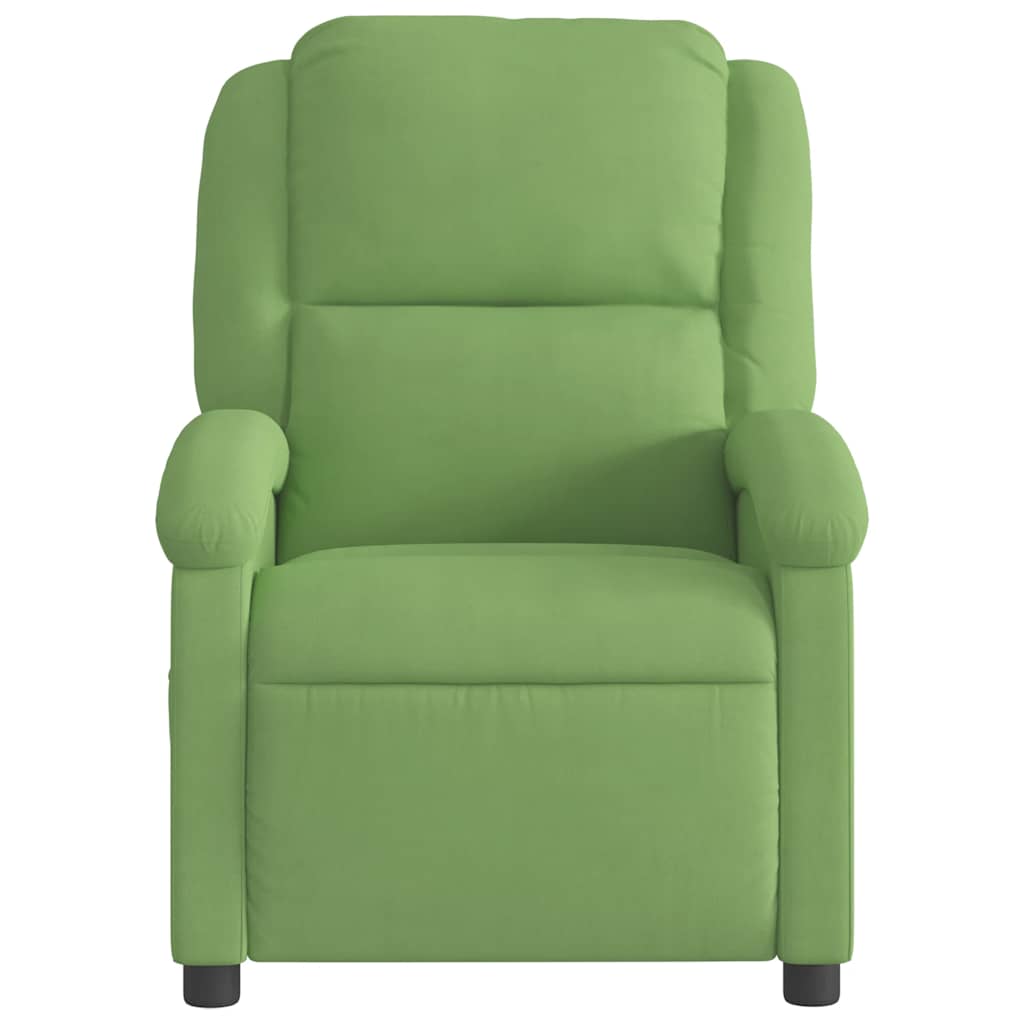 massagestol velour lysegrøn