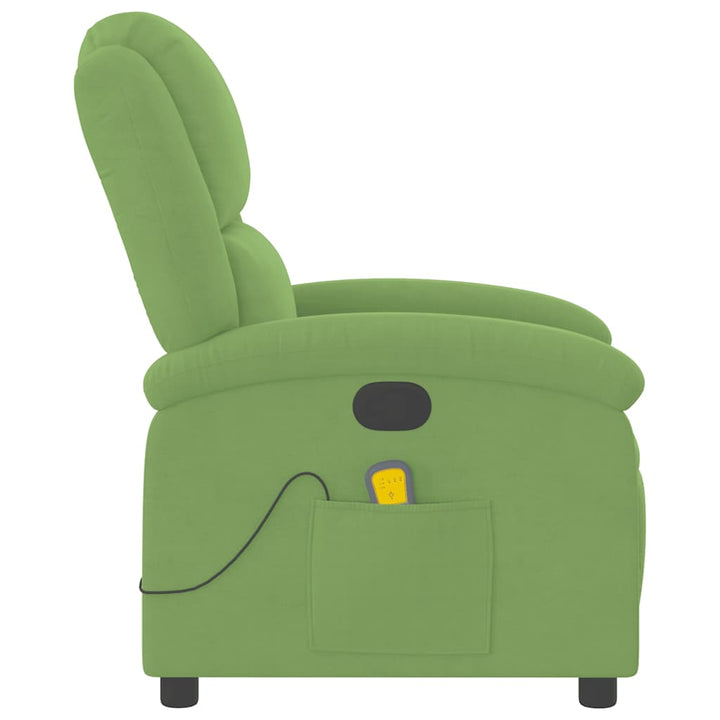 massagestol velour lysegrøn