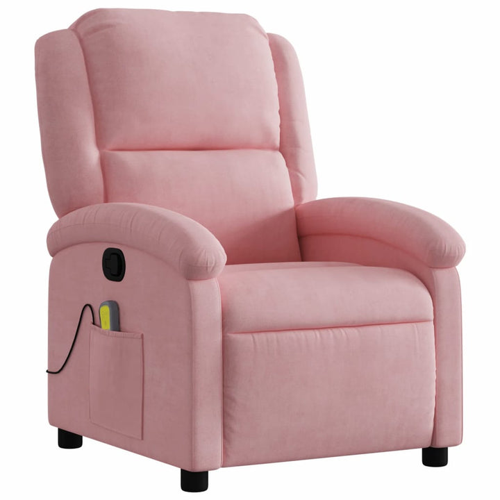 massagestol velour pink