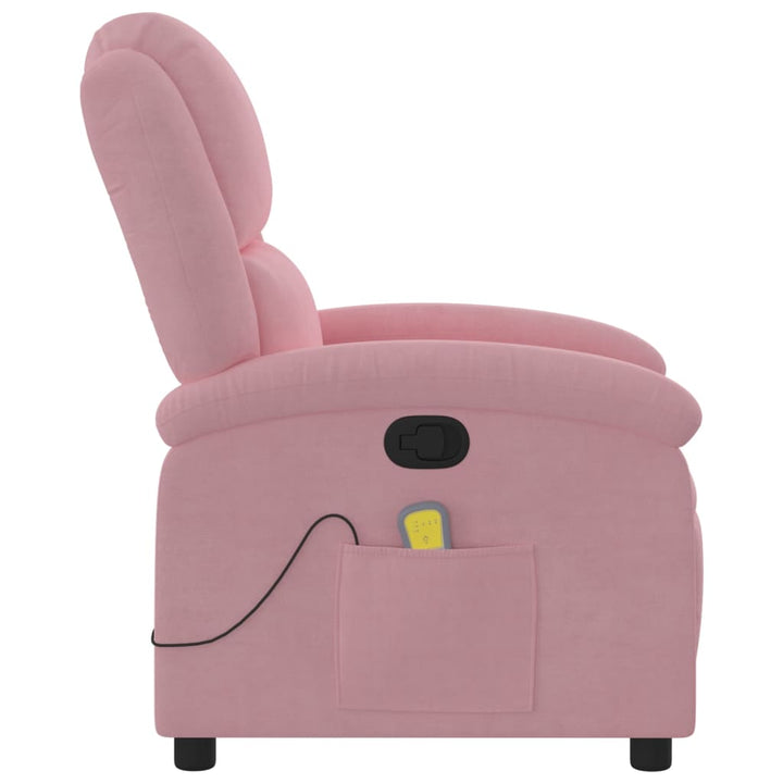 massagestol velour pink