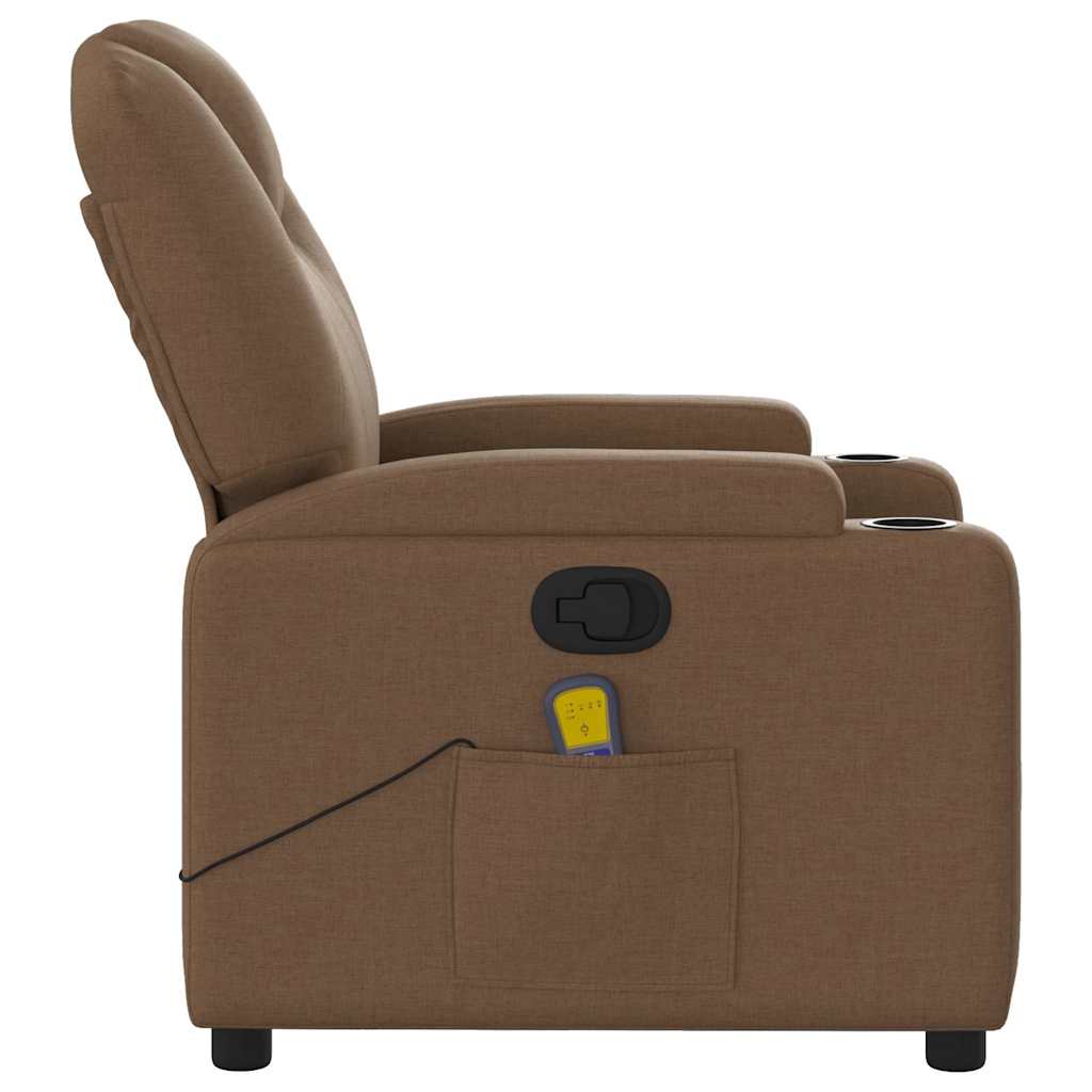 massagestol stof brun