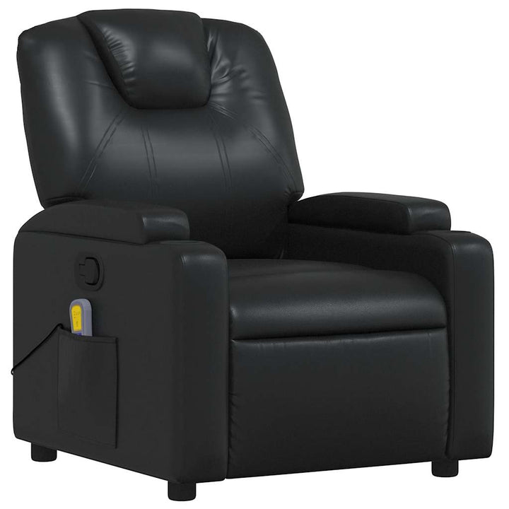 massagestol kunstlæder sort