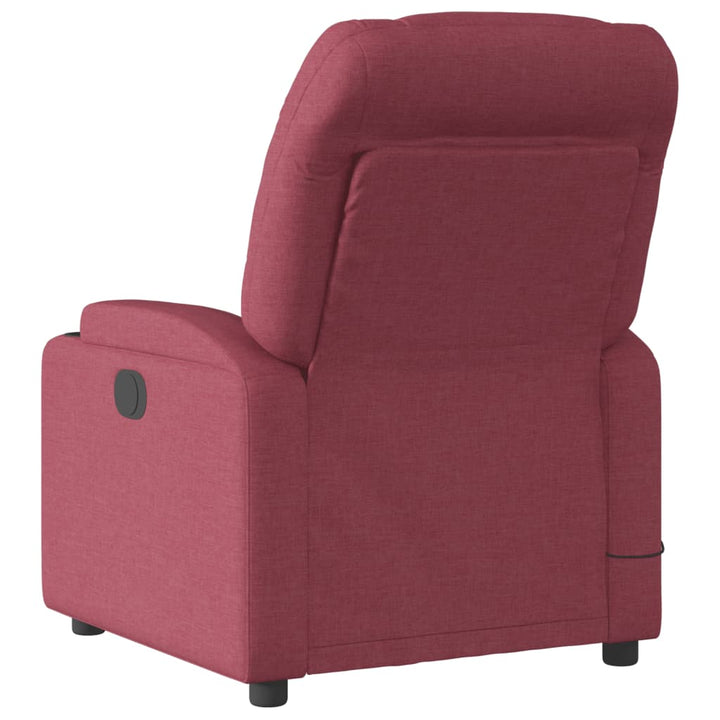 massagestol stof vinrød