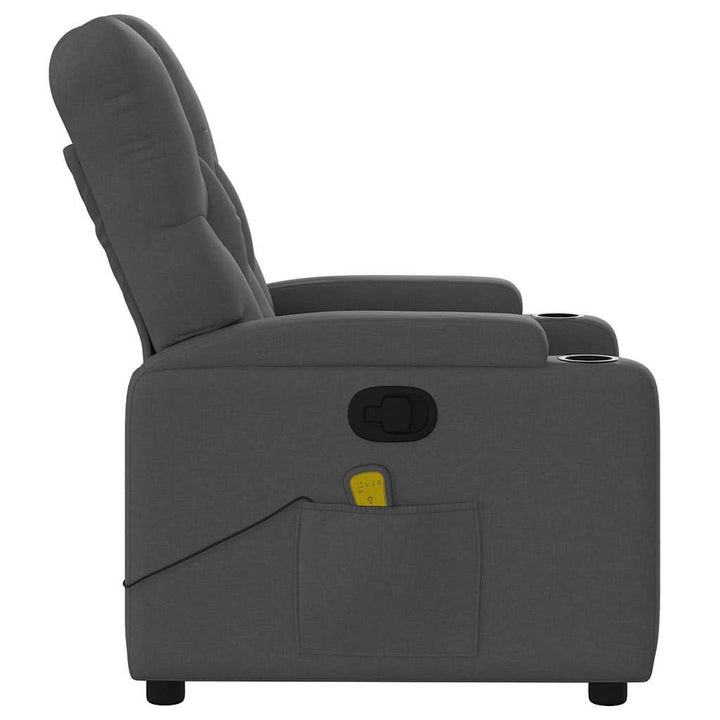 massagestol stof mørkegrå