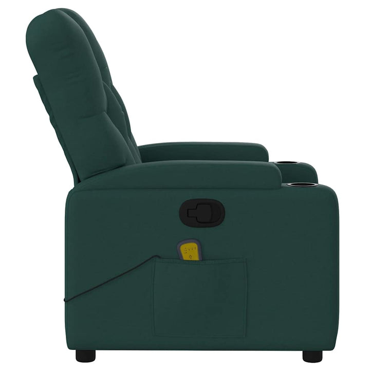 massagestol stof mørkegrøn