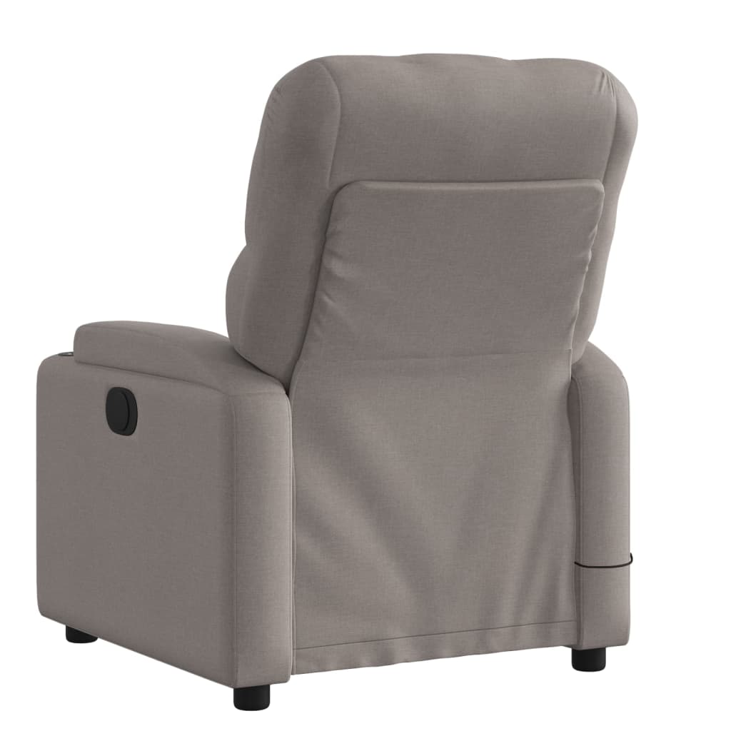 massagestol stof gråbrun