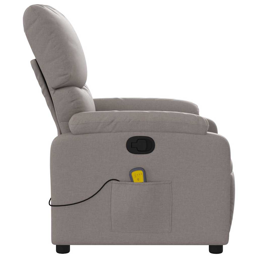 massagestol stof gråbrun