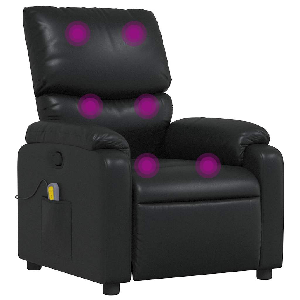 massagestol kunstlæder sort