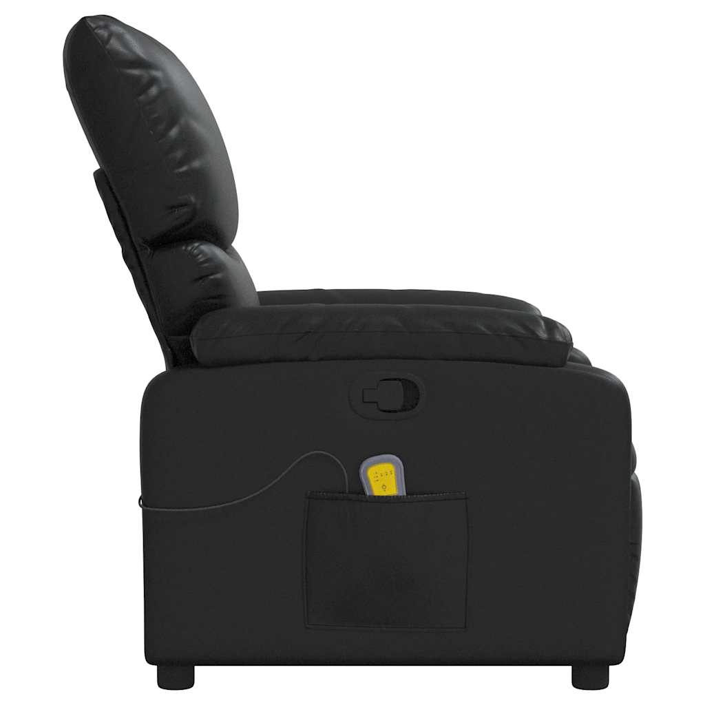 massagestol kunstlæder sort