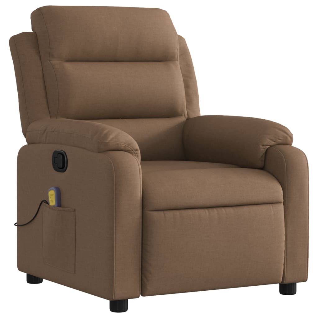 massagestol stof brun