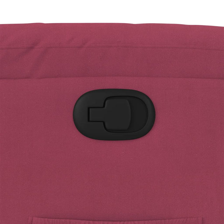 lænestol velour vinrød