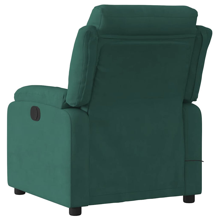 massagestol velour mørkegrøn