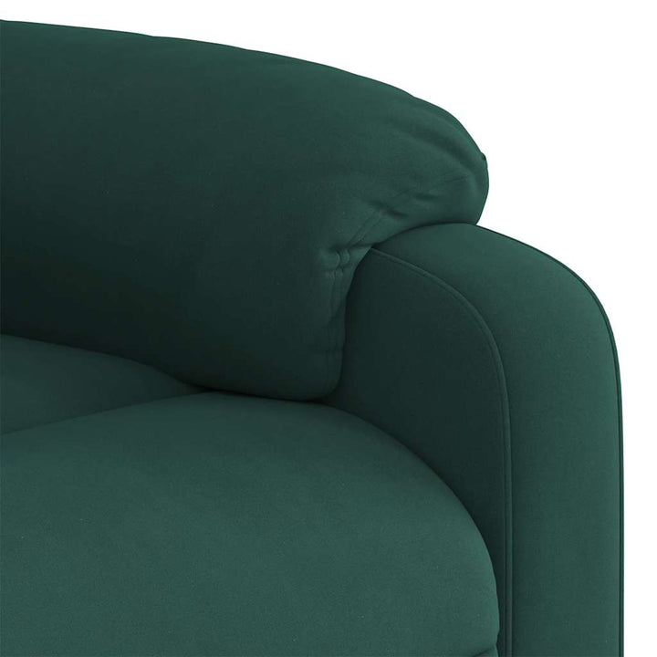 massagestol velour mørkegrøn