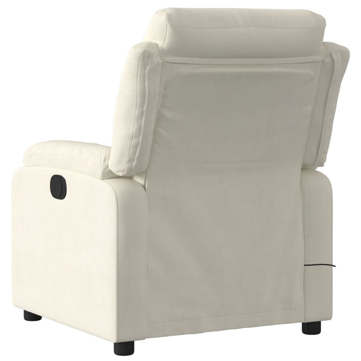 massagestol velour cremefarvet