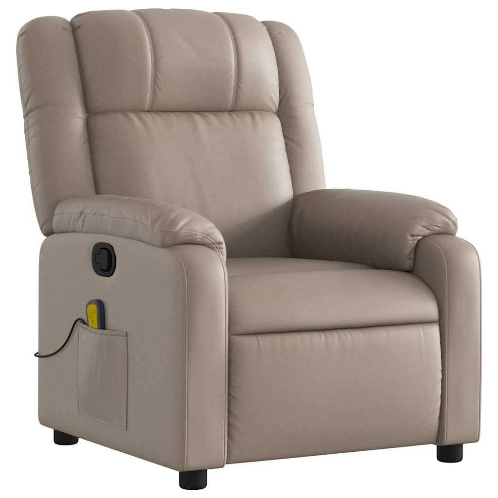 massagestol kunstlæder cappuccino