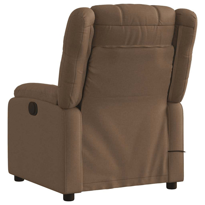 massagestol stof brun