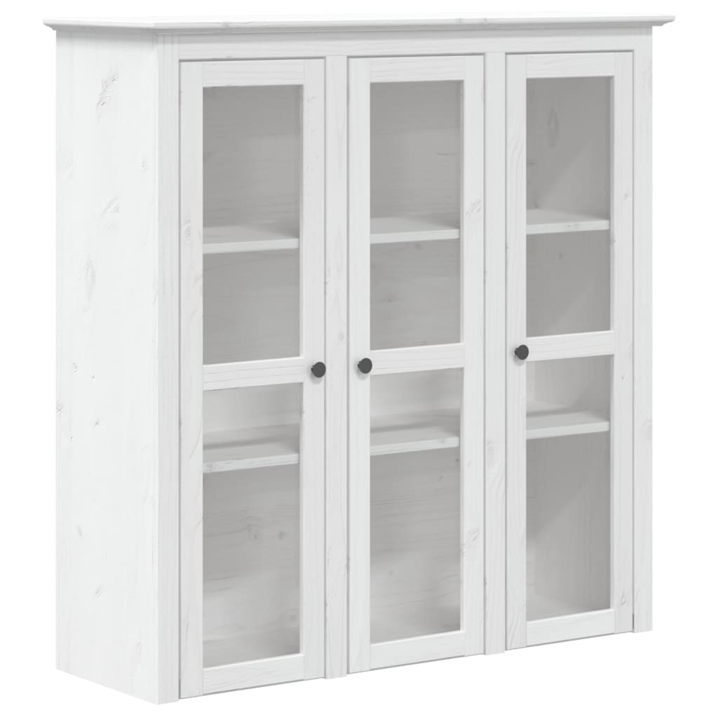 skænk BODO 115,5x43x200,5 cm massivt fyrretræ hvid