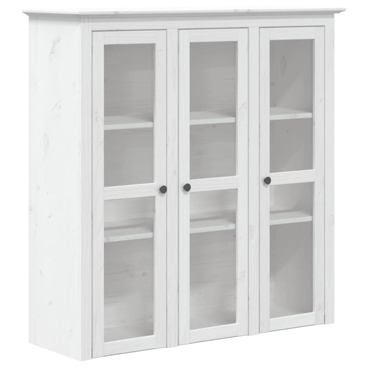 skænk BODO 115,5x43x200,5 cm massivt fyrretræ hvid