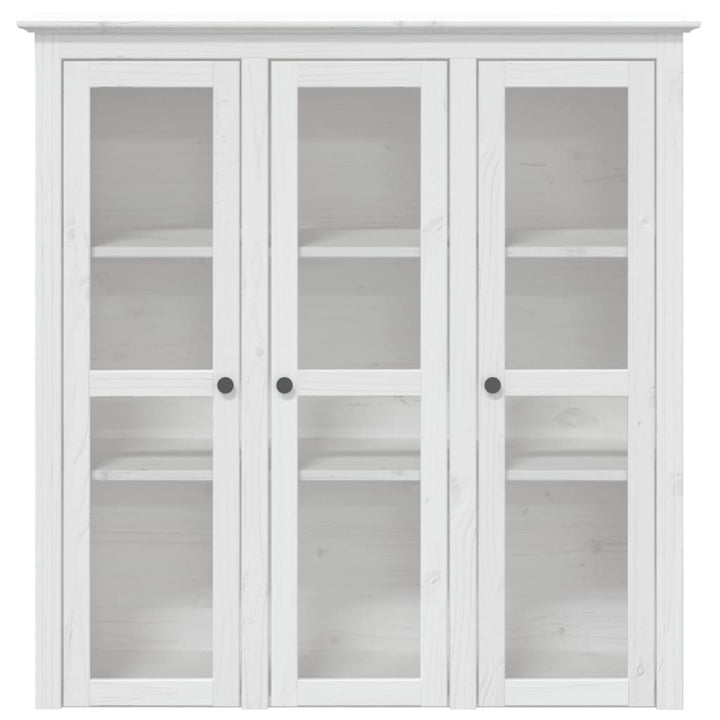 skænk BODO 115,5x43x200,5 cm massivt fyrretræ hvid