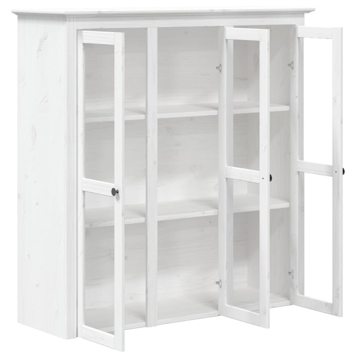 skænk BODO 115,5x43x200,5 cm massivt fyrretræ hvid