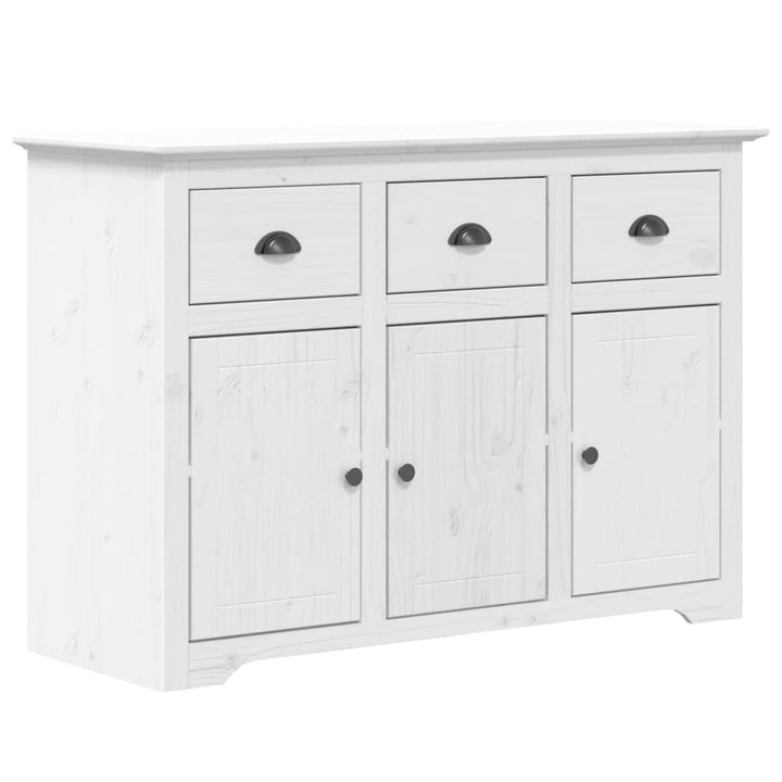 skænk BODO 115,5x43x200,5 cm massivt fyrretræ hvid
