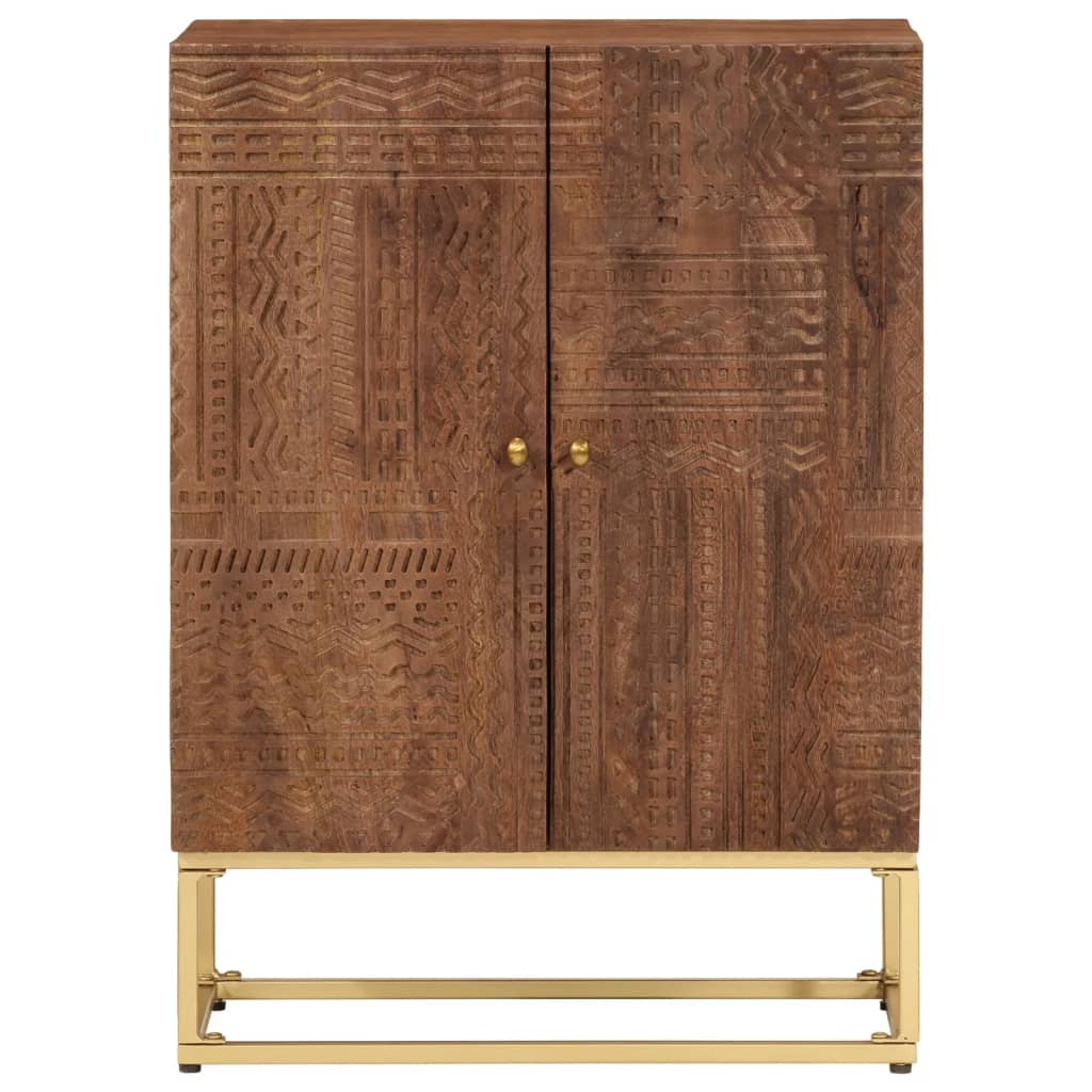 skænk 55x30x76 cm massivt mangotræ og jern