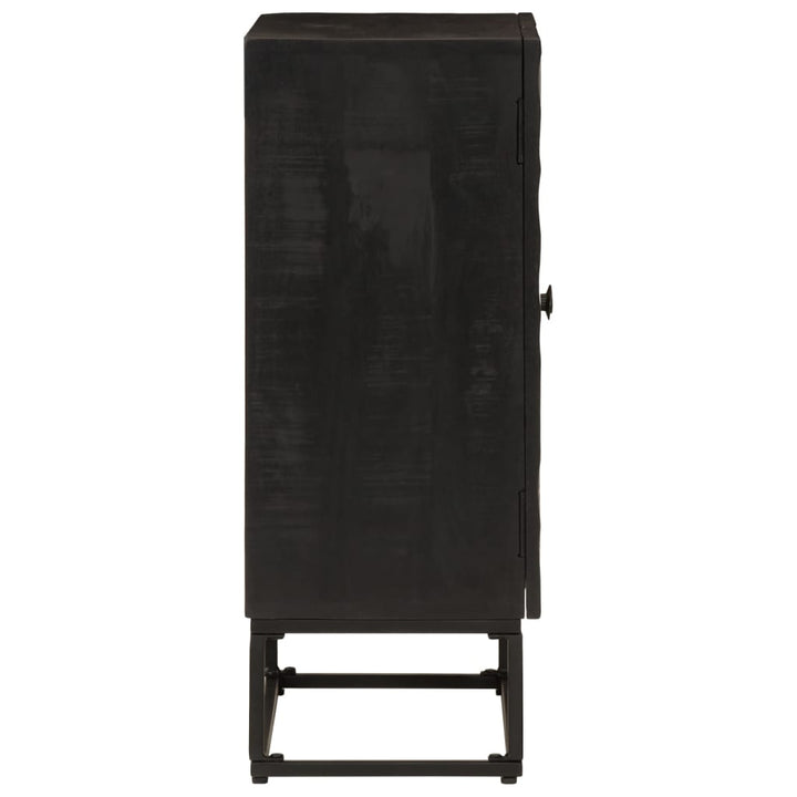skænk 55x30x76 cm massivt mangotræ og jern sort