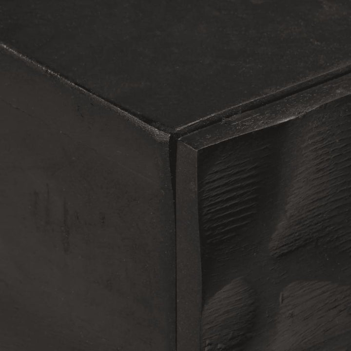 konsolbord 90x30x76 cm massivt mangotræ og jern sort