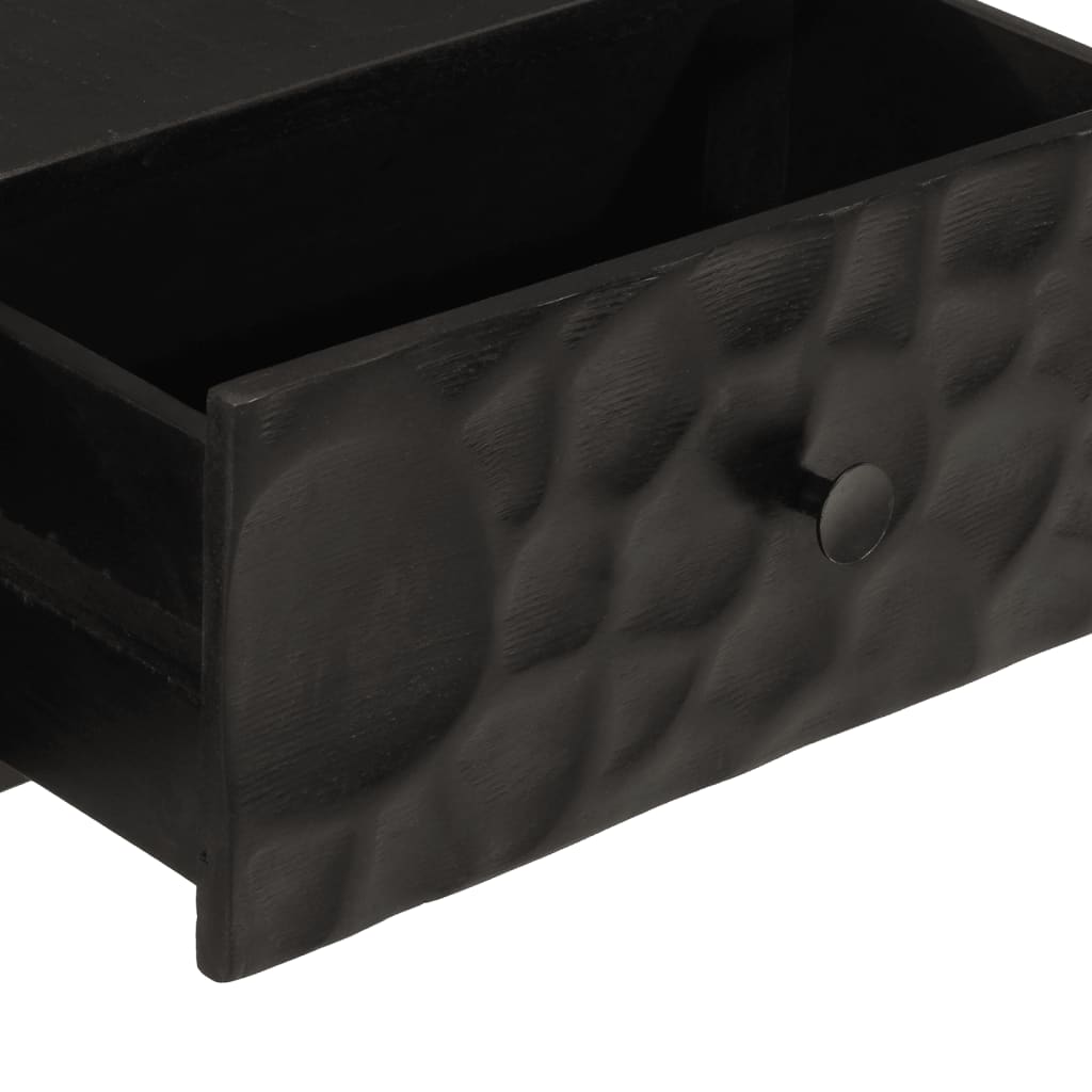 konsolbord 90x30x76 cm massivt mangotræ og jern sort