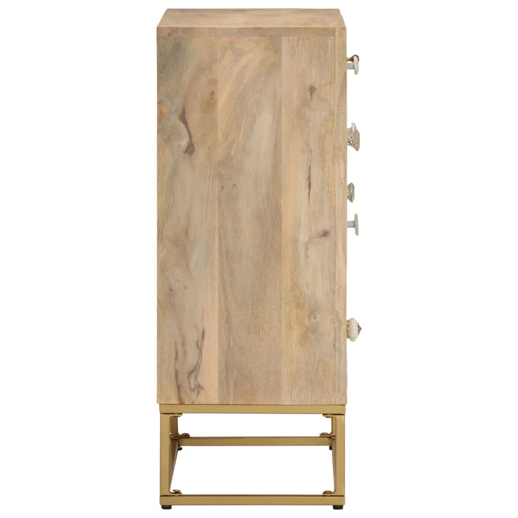 skænk 55x30x76 cm massivt mangotræ og jern