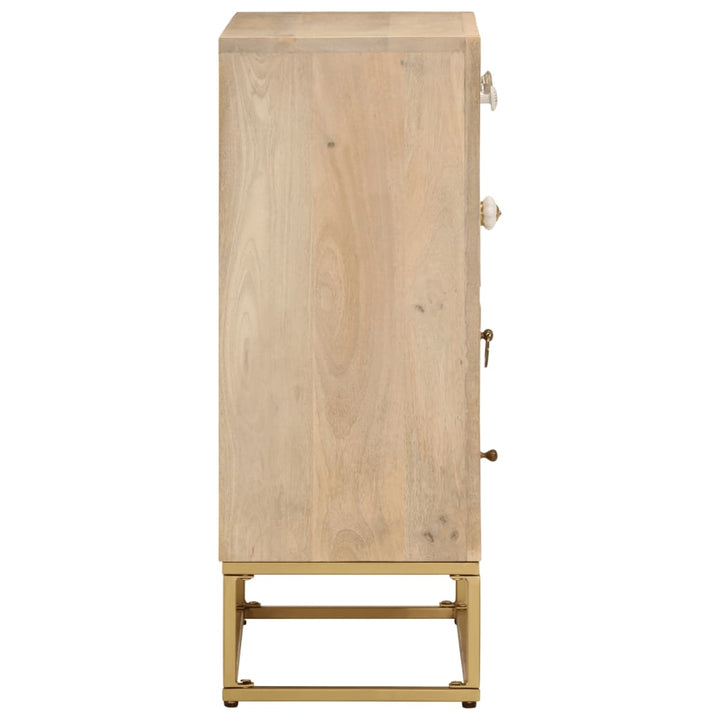 kommode 55x30x76 cm massivt mangotræ og jern